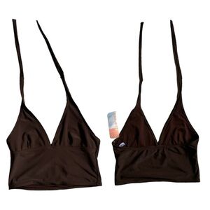 Brown Swim Top